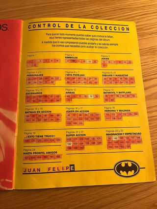 Album di figurine. Batman 1989 Aston. Quasi completo