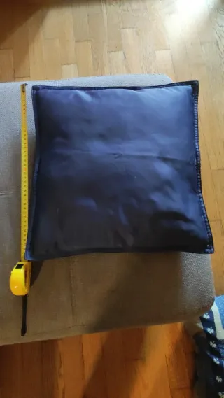 Set 4 Cuscini Sfoderabili Blu e Beige