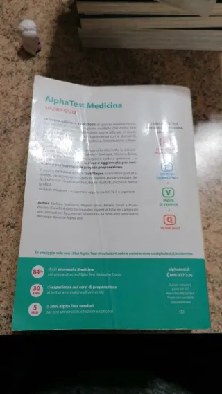 Alpha test medicina 10000 quiz 9° ediz.