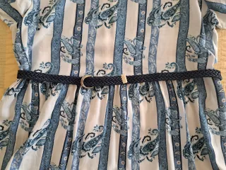 Vestito donna fantasia righe e fiori