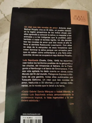 Libro Un viejo que leía novelas de Amor.