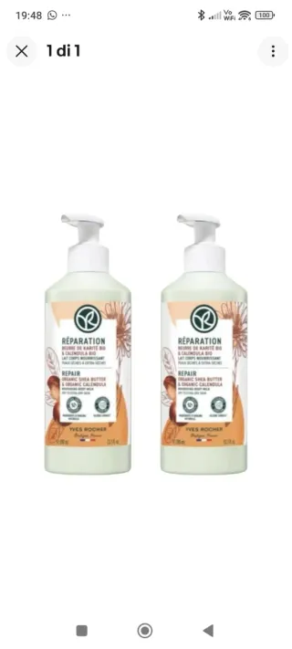 2 Latte Corpo Yves Rocher Karité e Calendula