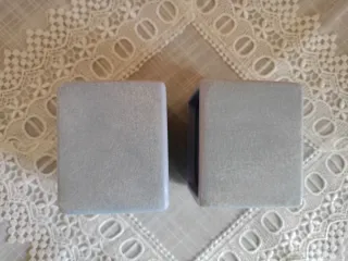 Set 2 vasetti decorativi cesti viole e lettere