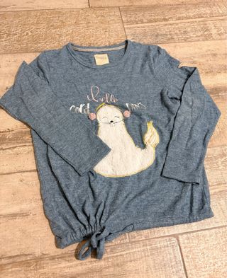 Pijama Privata azul con dibujo de foca