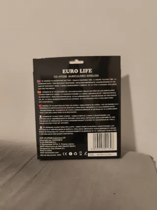 Auriculares Bluetooth EURO LIFE BT 5.0 Negros