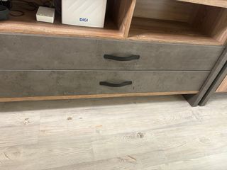 Mueble TV y Vitrina Madera