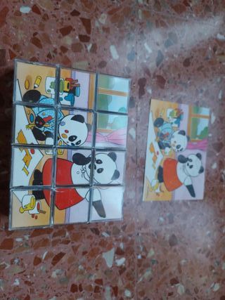 Rompecabezas de cubos con dibujos