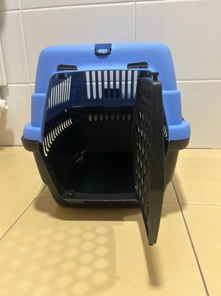 Transportín para Perro Azul y Negro