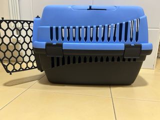 Transportín para Perro Azul y Negro