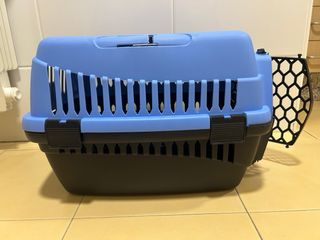 Transportín para Perro Azul y Negro