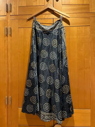 Conjunto Boho Azul y Dorado