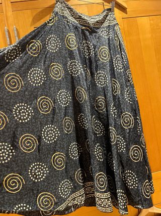 Conjunto Boho Azul y Dorado