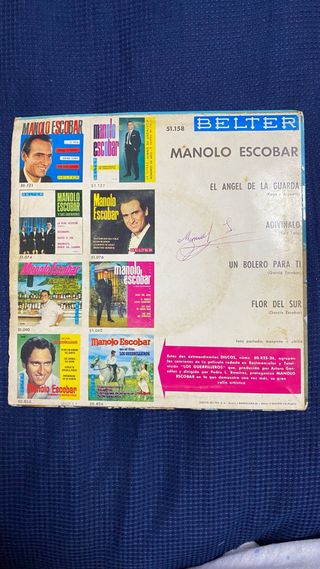 Vinilo Single Manolo Escobar - El ángel de la Guar