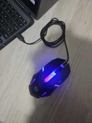 Ratón Gamer RT Retroiluminado USB Negro