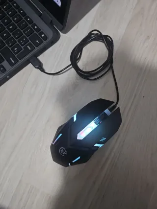 Ratón Gamer RT Retroiluminado USB Negro