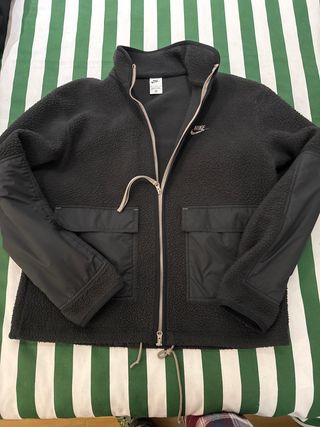Chaqueta Nike Borrego Negra/Gris