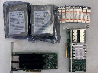 1xINTEL X520-DA2, 1xLENOVO X540 4x Transc. 4x1.2TB