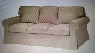 Sofá 3 plazas Ikea beige fundas extraíbles