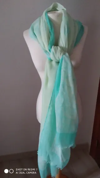 Pareo grande playa verde y turquesa