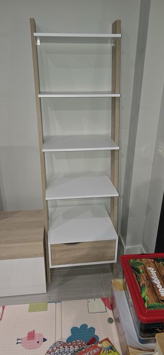 Mueble TV y estantería estilo nórdico