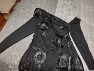 Vestido largo negro talla 3XL