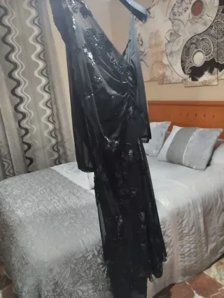 Vestido largo negro talla 3XL