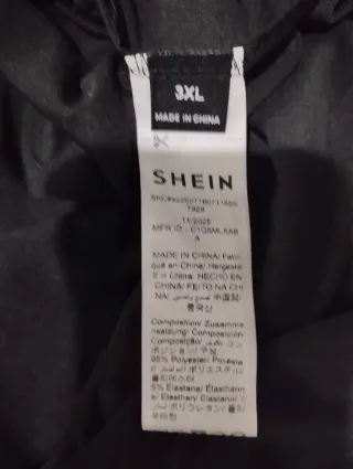 Vestido largo negro talla 3XL