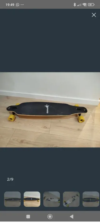 Monopatín Longboard Diseño Palmeras