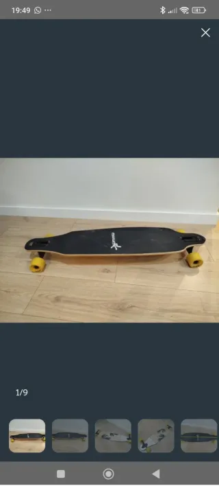 Monopatín Longboard Diseño Palmeras