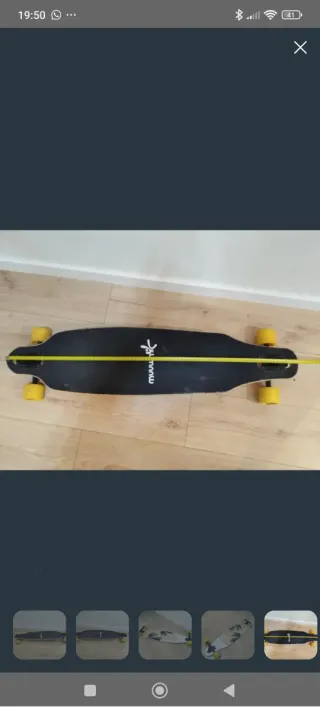 Monopatín Longboard Diseño Palmeras