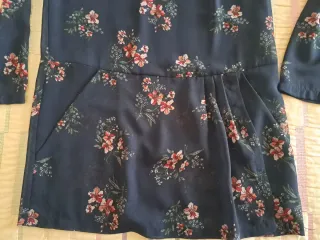 Vestito donna fantasia floreale blu