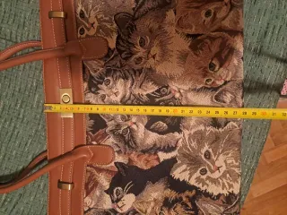 Bolso de mano con estampado de gatos