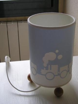 Lámpara infantil tren azul