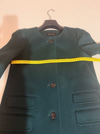 Abrigo Lana Massimo Dutti Verde