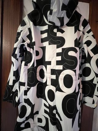 Parka The Kooples Negra y Blanca