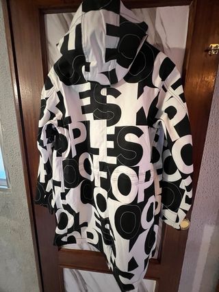 Parka The Kooples Negra y Blanca