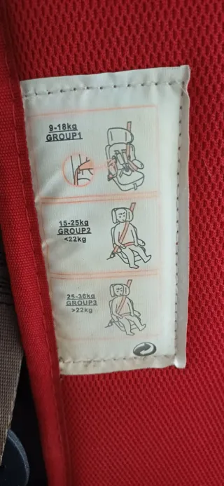 Silla de coche para bebé PLAY Roja