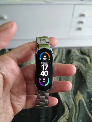 Reloj Xiaomi Fitness Plata y Negro