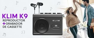 KLIM K9 Reproductor Grabadora Cassette Altavoz