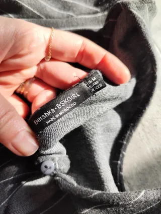 Vestito pantalone gessato manica lunga