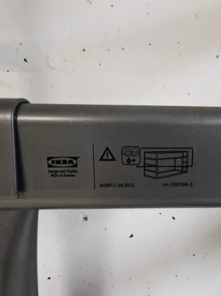 Litera Metálica Ikea Gris