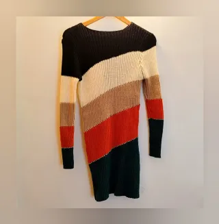 Vestido de punto multicolor