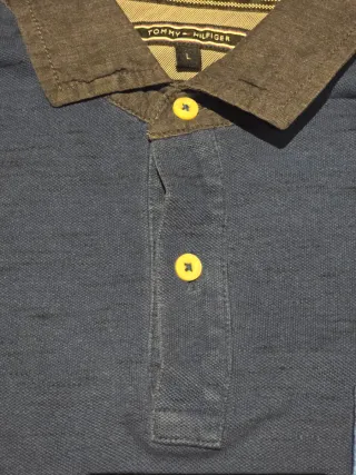 Polo Tommy Hilfiger Manga Larga Talla L