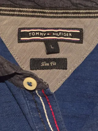 Polo Tommy Hilfiger Manga Larga Talla L
