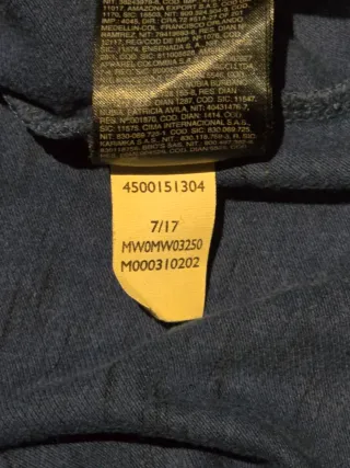 Polo Tommy Hilfiger Manga Larga Talla L