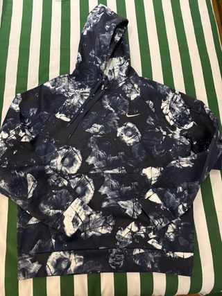 Sudadera Nike Estampada Azul y Blanca
