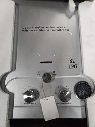 Calentador de agua a gas, butano