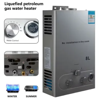 Calentador de agua a gas, butano