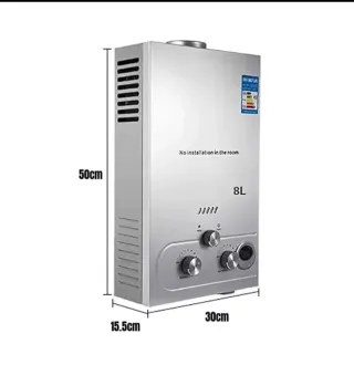 Calentador de agua a gas, butano