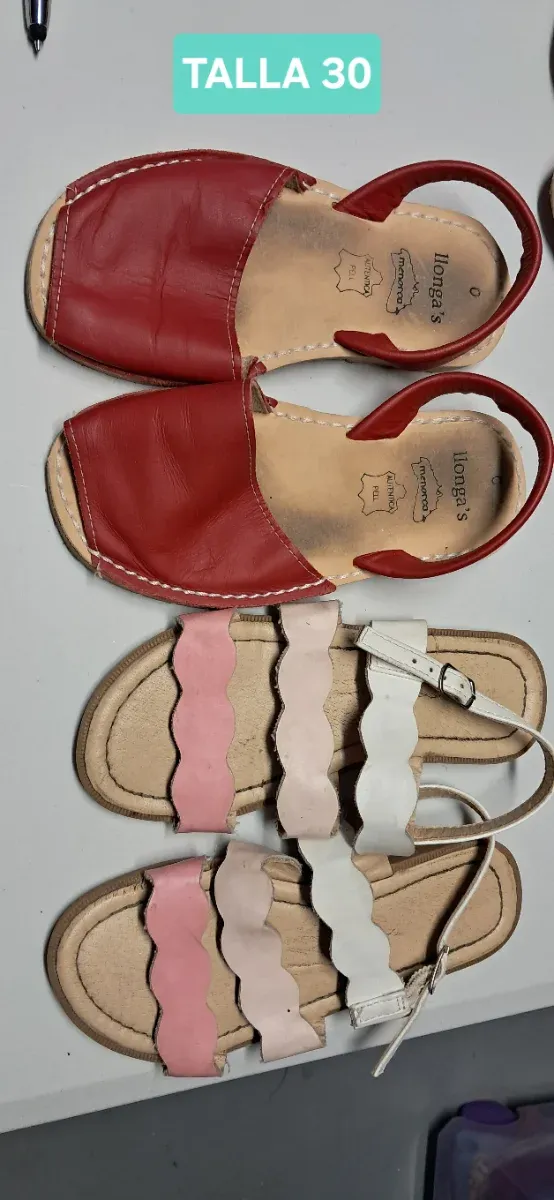 Lote sandalias infantiles Talla 30